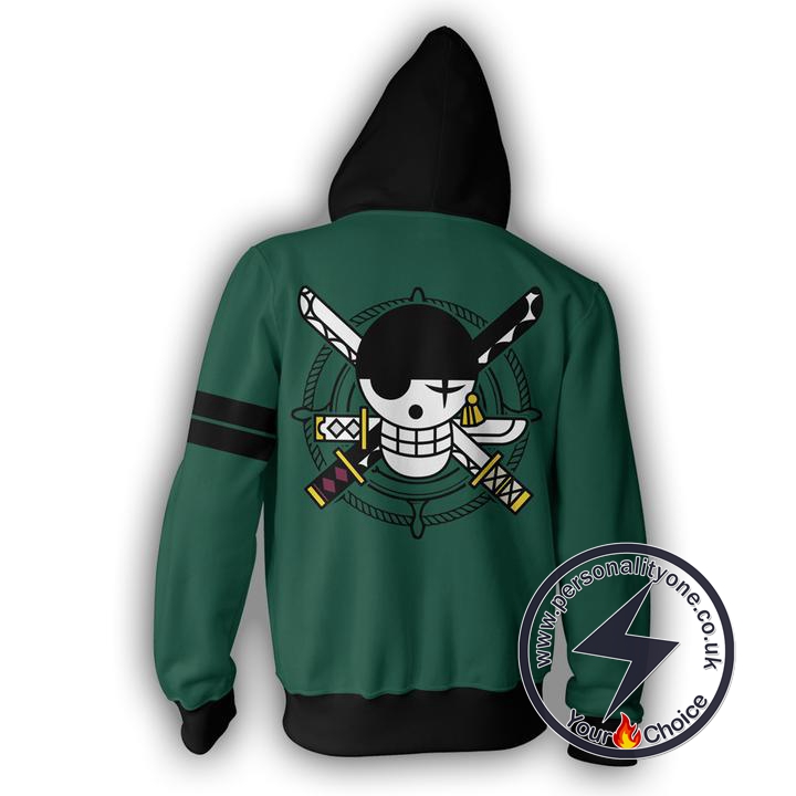 One Piece Roronoa Zoro Zip Up Hoodie Jacket